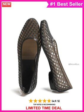 Womens Jelly Low Heel Mary Jane Sandals PVC Closed Toe Slip On Flats